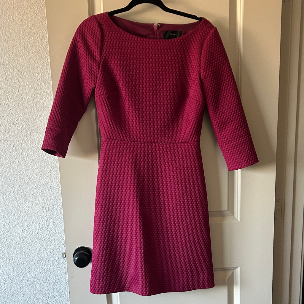 Plum Textured Jcrew Dress
